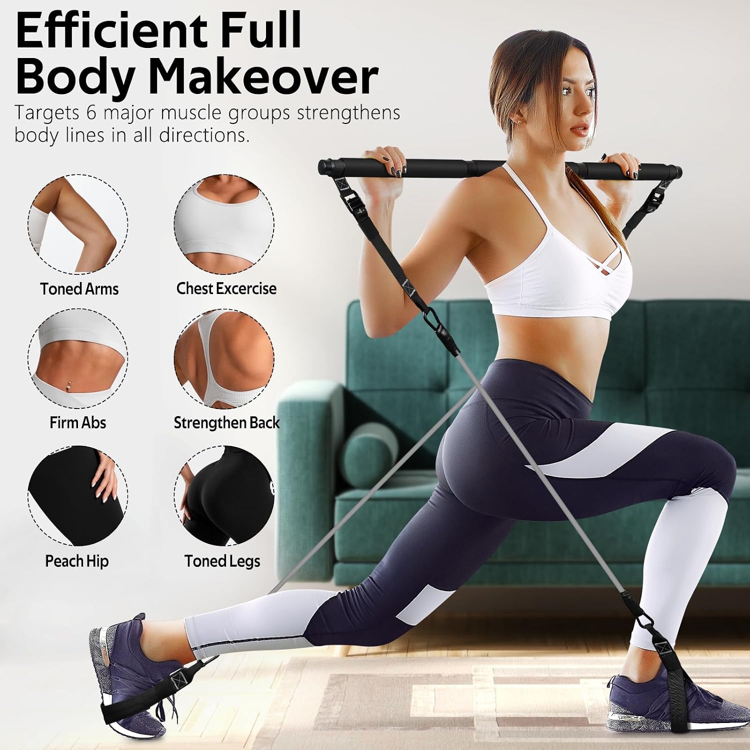 Juego de bandas de resistencia - Yoga Fitness Resistance Band reseña y precio